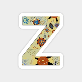 Monogram letter Z Sticker